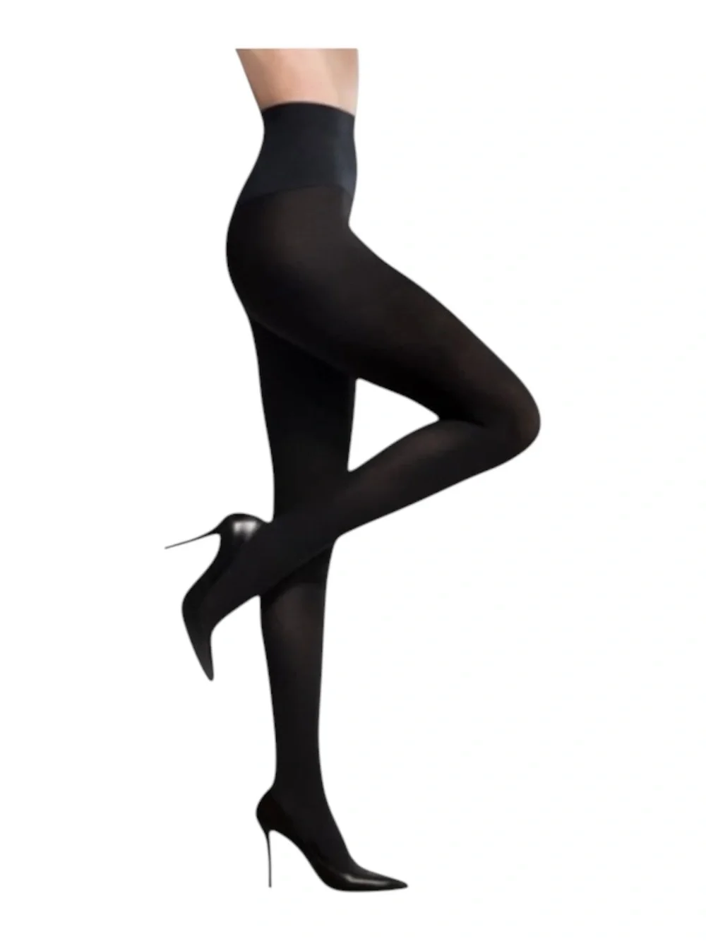 new Shimera ❤︎ Opaque Control Top Tights ❤︎ Black ❤︎ Size A XXS XS ❤︎ Stockings